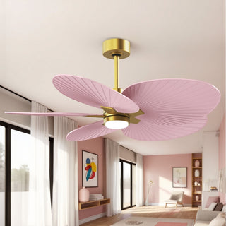 Alessandra Tropical - LK 48" Ceiling Fan in Brushed Brass