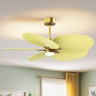 Alessandra Tropical - LK 48" Ceiling Fan in Brushed Brass