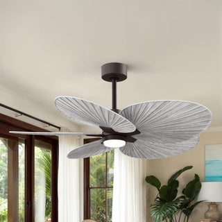 Alessandra Tropical - LK 48" Ceiling Fan in Textured Bronze