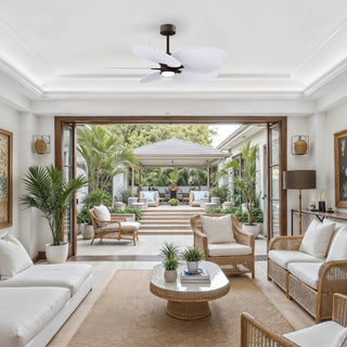 Alessandra Tropical - LK 48" Ceiling Fan in Textured Bronze
