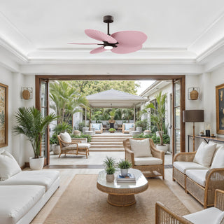 Alessandra Tropical - LK 48" Ceiling Fan in Textured Bronze
