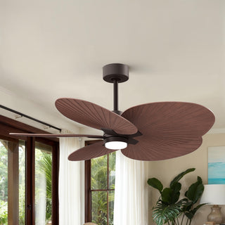 Alessandra Tropical - LK 48" Ceiling Fan in Textured Bronze