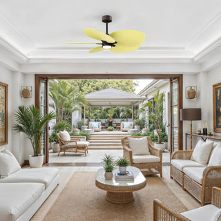 Alessandra Tropical - LK 48" Ceiling Fan in Textured Bronze