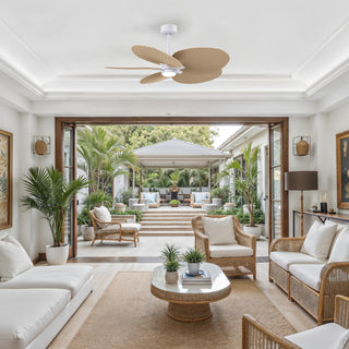 Alessandra Tropical - LK 48" Ceiling Fan in Matte White