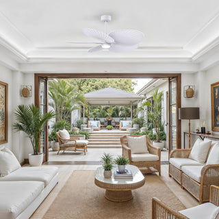 Alessandra Tropical - LK 48" Ceiling Fan in Matte White