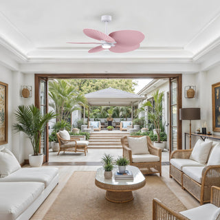 Alessandra Tropical - LK 48" Ceiling Fan in Matte White