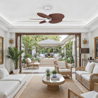 Alessandra Tropical - LK 48" Ceiling Fan in Matte White