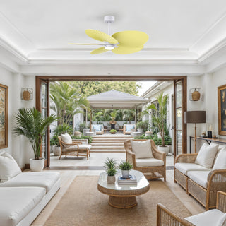 Alessandra Tropical - LK 48" Ceiling Fan in Matte White
