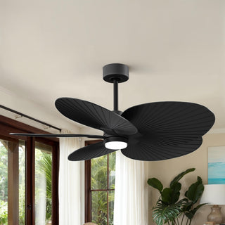 Alessandra Tropical - LK 48" Ceiling Fan in Matte Black