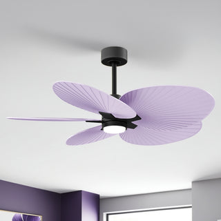 Alessandra Tropical - LK 48" Ceiling Fan in Matte Black