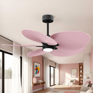 Alessandra Tropical - LK 48" Ceiling Fan in Matte Black