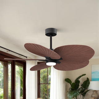 Alessandra Tropical - LK 48" Ceiling Fan in Matte Black