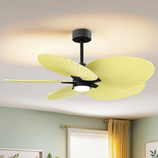Alessandra Tropical - LK 48" Ceiling Fan in Matte Black
