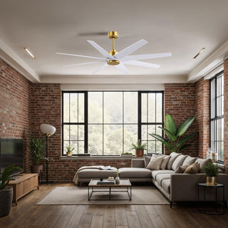 Ariella 64" Ceiling Fan in Brushed Brass