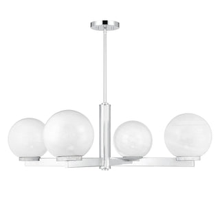 Four Light Chandelier in Chrome