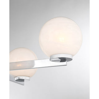 Four Light Chandelier in Chrome