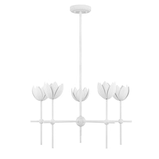 LED Chandelier in Bisque White