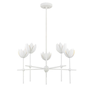 LED Chandelier in Bisque White