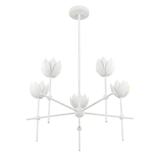 LED Chandelier in Bisque White