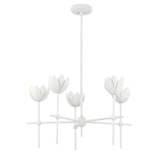 LED Chandelier in Bisque White