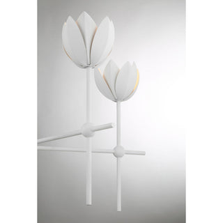 LED Chandelier in Bisque White