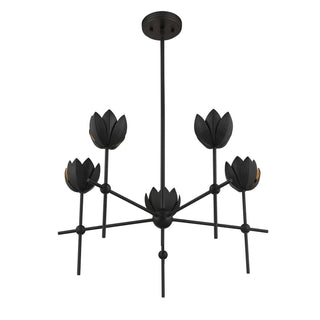 LED Chandelier in Matte Black