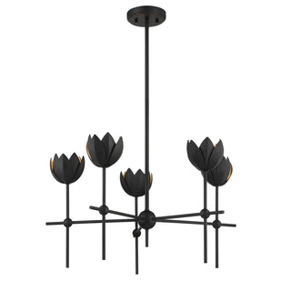 LED Chandelier in Matte Black