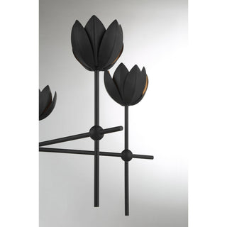 LED Chandelier in Matte Black