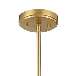 LED Chandelier in Natural Brass