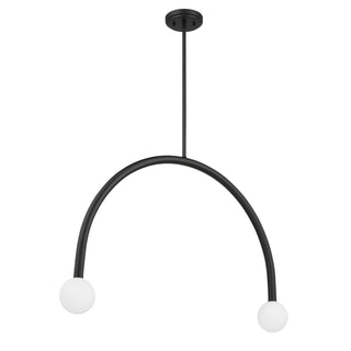 LED Chandelier in Matte Black
