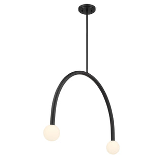 LED Chandelier in Matte Black