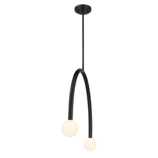LED Chandelier in Matte Black