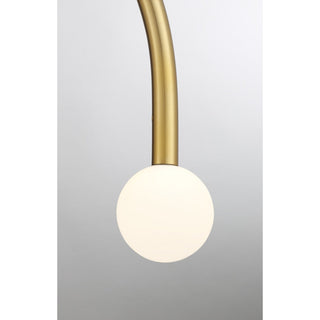 LED Chandelier in Natural Brass