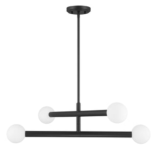 LED Chandelier in Matte Black