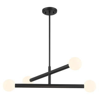 LED Chandelier in Matte Black
