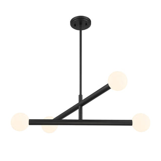 LED Chandelier in Matte Black