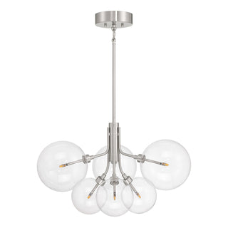 LED Chandelier in Brushed Nickel