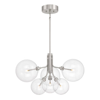 LED Chandelier in Brushed Nickel