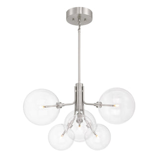 LED Chandelier in Brushed Nickel