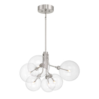 LED Chandelier in Brushed Nickel