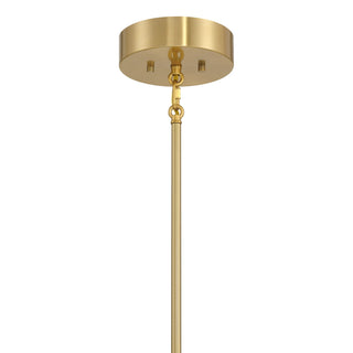 LED Chandelier in Natural Brass