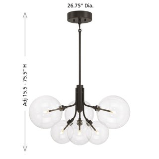 LED Chandelier in Oil Rubbed Bronze