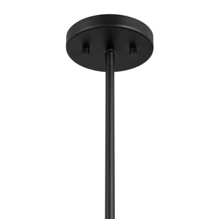 Two Light Linear Chandelier in Matte Black
