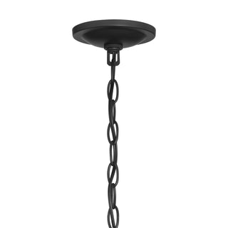 Six Light Chandelier in Matte Black