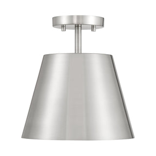 One Light Semi-Flush Mount in Brushed Nickel