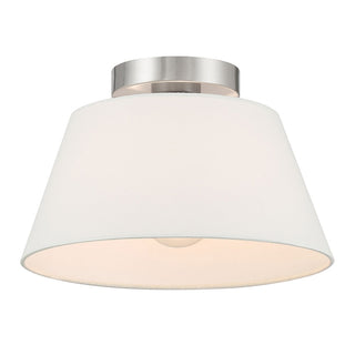 One Light Semi-Flush Mount in Brushed Nickel