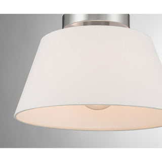 One Light Semi-Flush Mount in Brushed Nickel