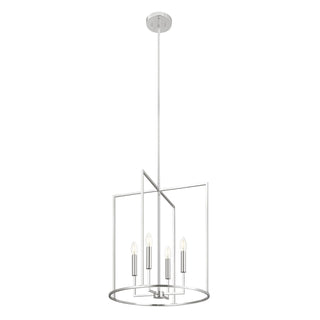 Four Light Pendant in Chrome
