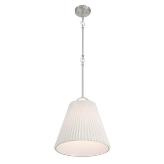 One Light Pendant in Brushed Nickel