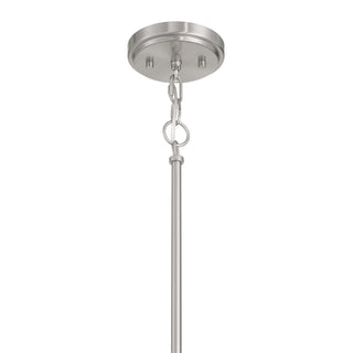 One Light Pendant in Brushed Nickel
